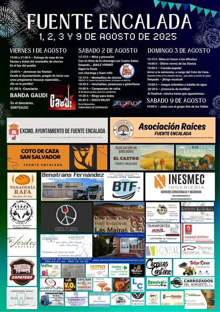 En este momento estás viendo 🎉 Programa de las Fiestas de Fuente Encalada – Agosto 2025